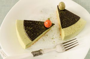 Molten Moringa Matcha Cake